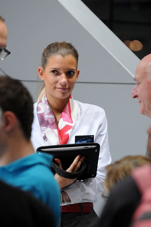 Les hôtesses du Mondial de l'Automobile de Paris 2014