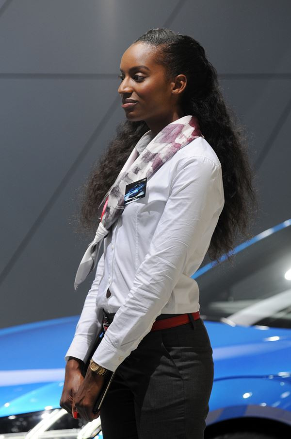 Les hôtesses du Mondial de l'Automobile de Paris 2014
