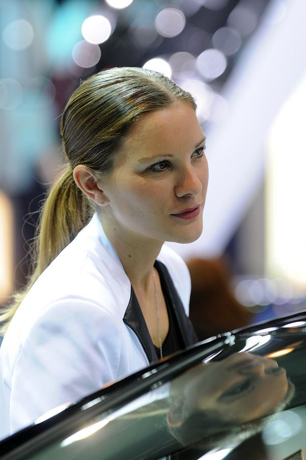 Les hôtesses du Mondial de l'Automobile de Paris 2014