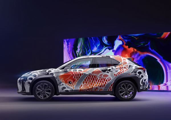 Un Lexus UX tatoué en hommage au savoir-faire traditionnel Japonais