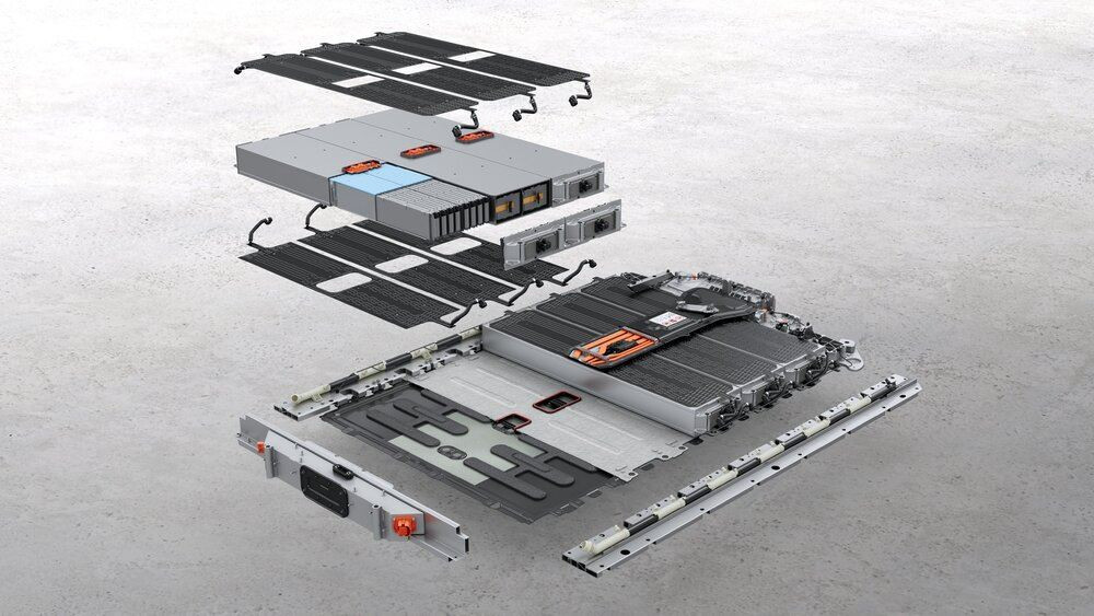 La batterie de 113 kWh du Porsche Cayenne Electric est directement intégrée à la structure du véhicule