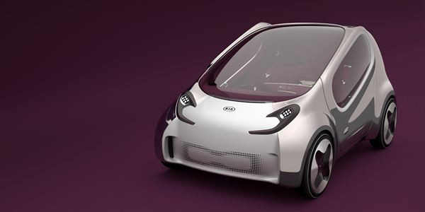 Un concept de microvoiture électrique Kia de trois mètres