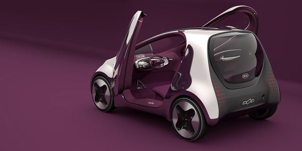 Un concept de microvoiture électrique Kia de trois mètres