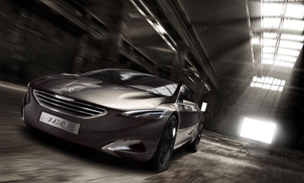 Gros plan sur le concept-car HX1 de Peugeot