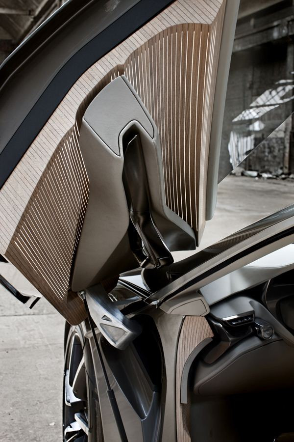 Gros plan sur le concept-car HX1 de Peugeot