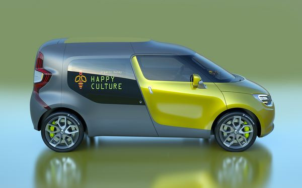 Zoom sur le concept Renault Frendzy de ludospace professionnel