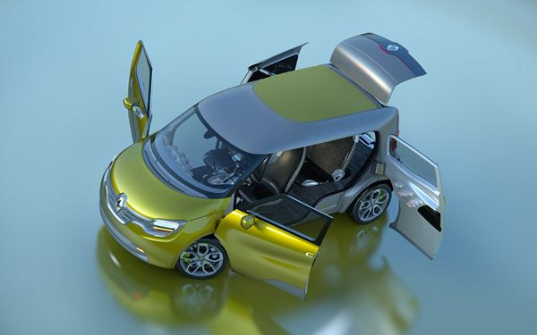 Zoom sur le concept Renault Frendzy de ludospace professionnel