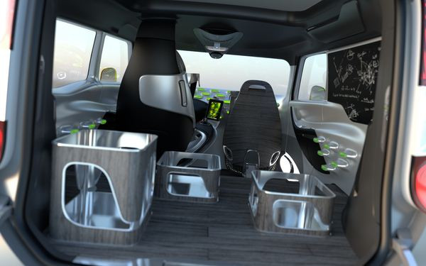 Zoom sur le concept Renault Frendzy de ludospace professionnel