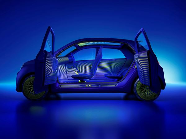 Renault présente le concept-car de petite citadine électrique Twin’Z