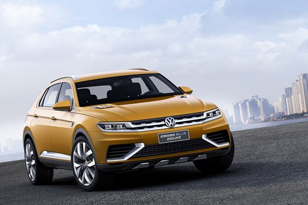 Le concept Volkswagen CrossBlue Coupé dévoilé en première mondiale à Shanghai