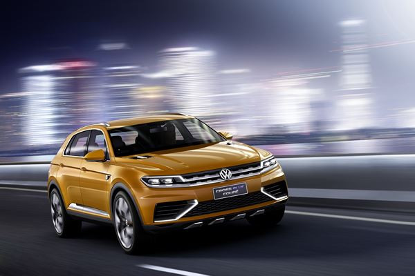 Le concept Volkswagen CrossBlue Coupé dévoilé en première mondiale à Shanghai