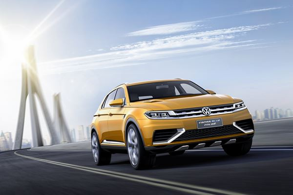 Le concept Volkswagen CrossBlue Coupé dévoilé en première mondiale à Shanghai