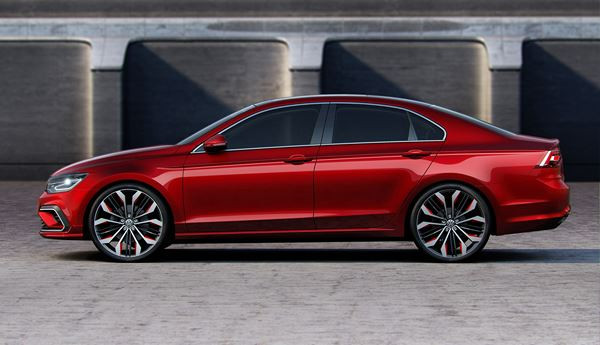 Un concept-car de coupé quatre portes Volkswagen à Pékin