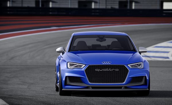 Un concept Audi A3 clubsport quattro équipé d’un moteur 5 cylindres de 525 ch