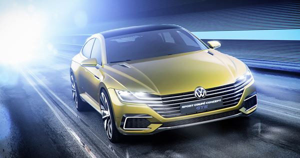 Le Volkswagen Sport Coupé Concept GTE évoque l’univers des voitures exclusives