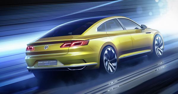 Le Volkswagen Sport Coupé Concept GTE évoque l’univers des voitures exclusives