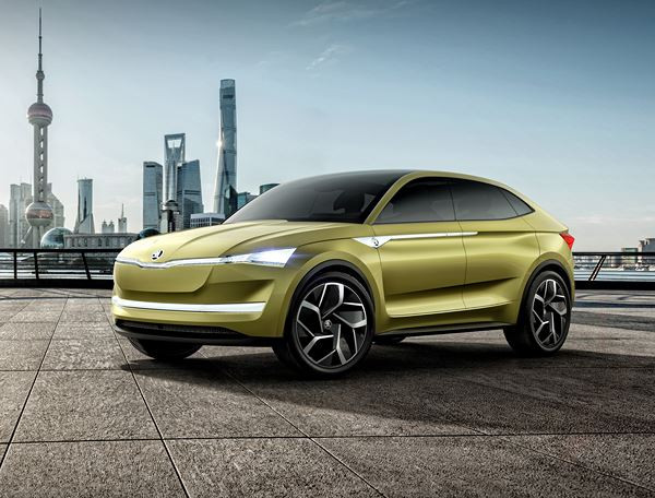 Le concept électrique Skoda Vision E revendique une autonomie de 500 km