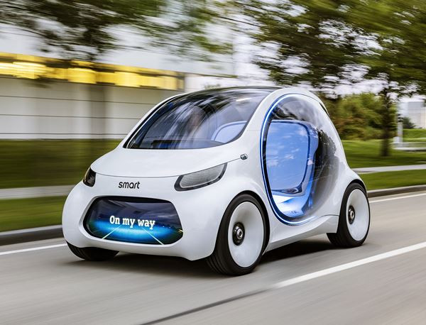 Le concept électrique smart vision EQ fortwo adopte la conduite autonome