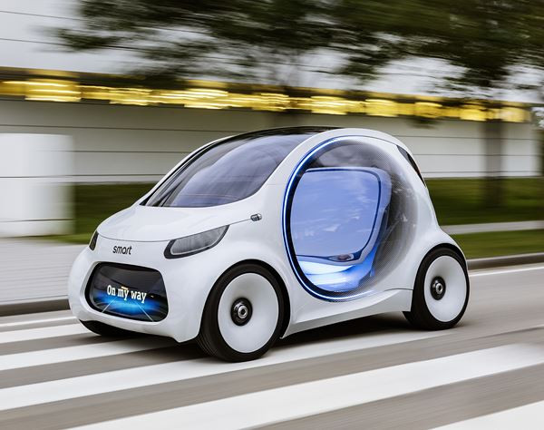 Le concept électrique smart vision EQ fortwo adopte la conduite autonome
