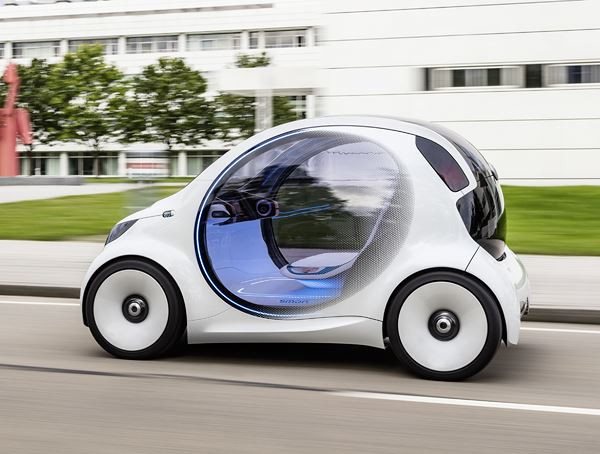 Le concept électrique smart vision EQ fortwo adopte la conduite autonome