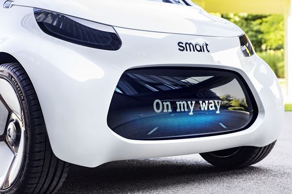 Le concept électrique smart vision EQ fortwo adopte la conduite autonome