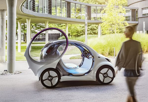 Le concept électrique smart vision EQ fortwo adopte la conduite autonome