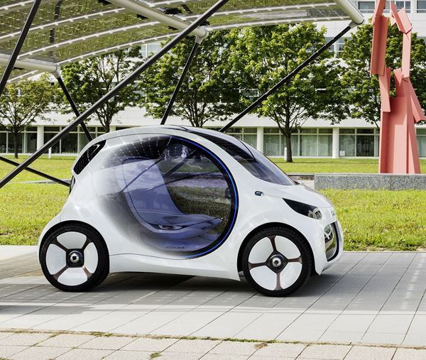 Le concept électrique smart vision EQ fortwo adopte la conduite autonome