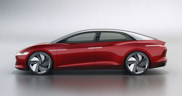 Volkswagen I.D. Vizzion: une berline haut de gamme électrique à conduite autonome