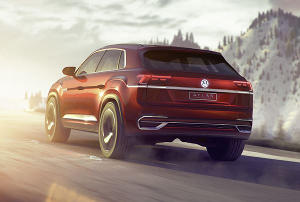 Volkswagen Atlas Cross Sport Concept: un SUV au design arrière de type coupé
