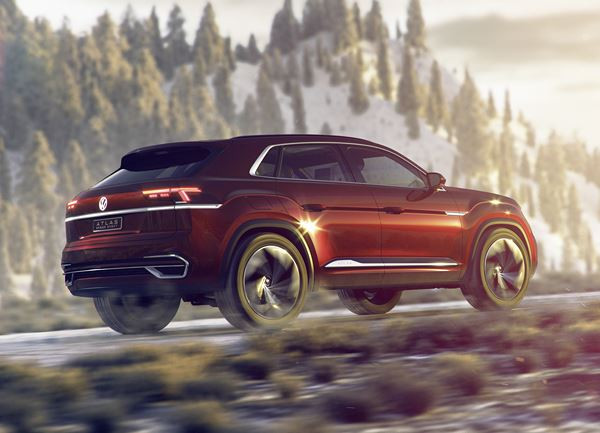 Volkswagen Atlas Cross Sport Concept: un SUV au design arrière de type coupé
