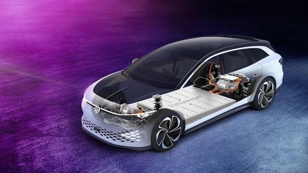 Le concept-car électrique Volkswagen ID. Space Vizzion offre l'espace d'un SUV