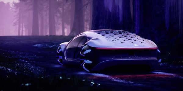 Le Mercedes Vision AVTR zéro émission embarque quatre moteurs électriques