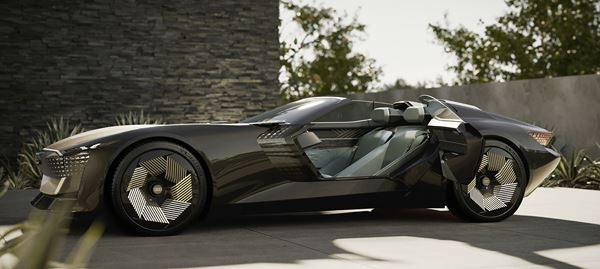 Audi skysphere concept: un cabriolet deux portes à entrainement électrique futuriste