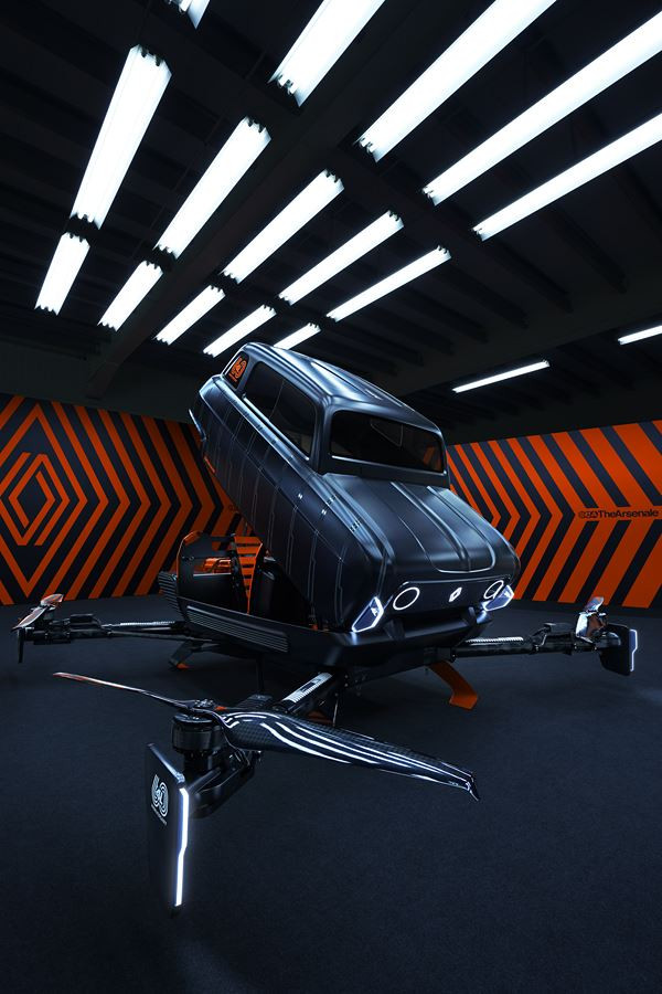 Renault AIR4 : un showcar volant inspiré par la Renault 4