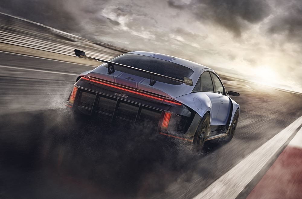 Le concept hautes performances Hyundai RN22e reprend le design de streamliner de la Ioniq 6