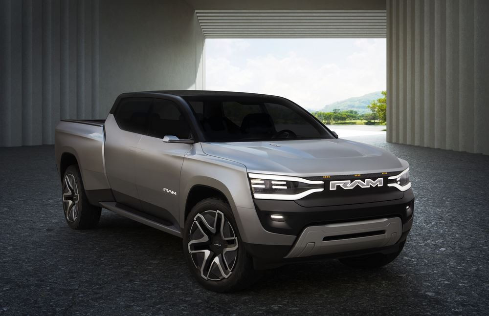 Le concept de pick-up électrique Ram 1500 Revolution BEV se veut ancré dans le futur