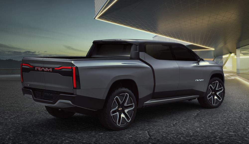 Le concept de pick-up électrique Ram 1500 Revolution BEV se veut ancré dans le futur