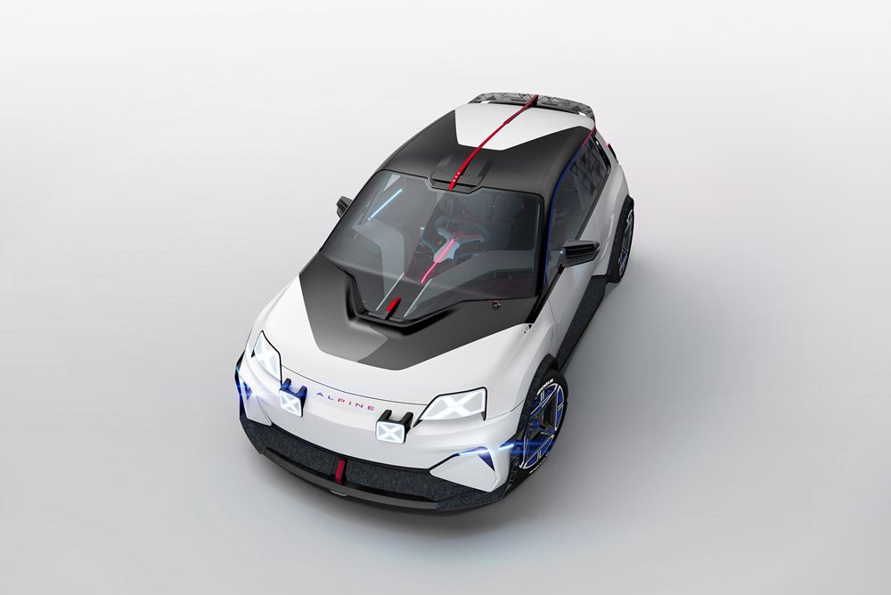 Le show-car A290 bêta préfigure la citadine sportive électrique Alpine