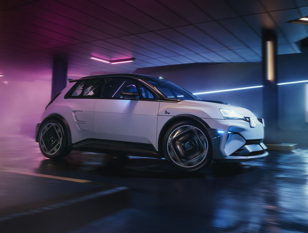 Le show-car A290 bêta préfigure la citadine sportive électrique Alpine