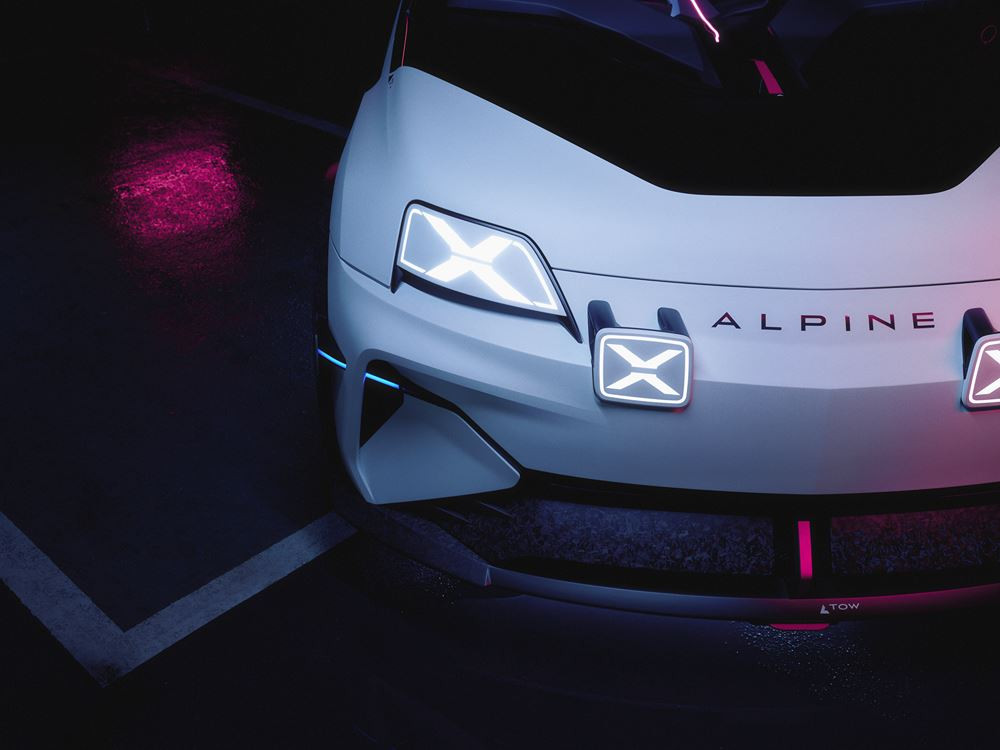 Le show-car A290 bêta préfigure la citadine sportive électrique Alpine