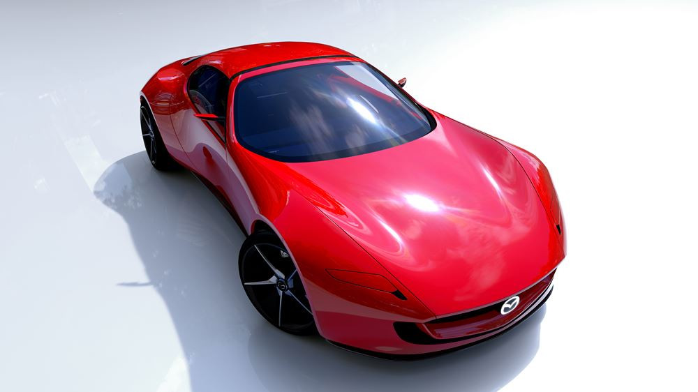 Le concept de voiture de sport Mazda Iconic SP est équipé d'un groupe propulseur électrique à moteur rotatif