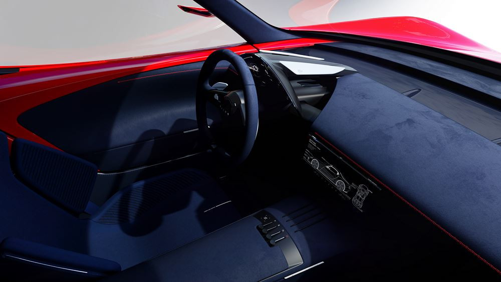 Le concept de voiture de sport Mazda Iconic SP est équipé d'un groupe propulseur électrique à moteur rotatif
