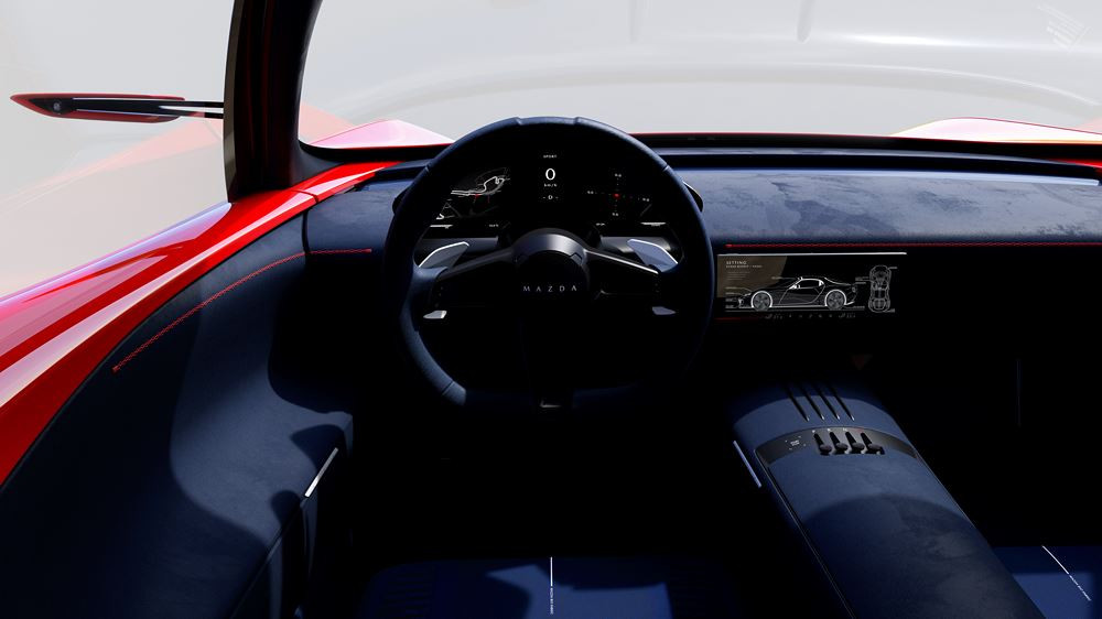 Le concept de voiture de sport Mazda Iconic SP est équipé d'un groupe propulseur électrique à moteur rotatif