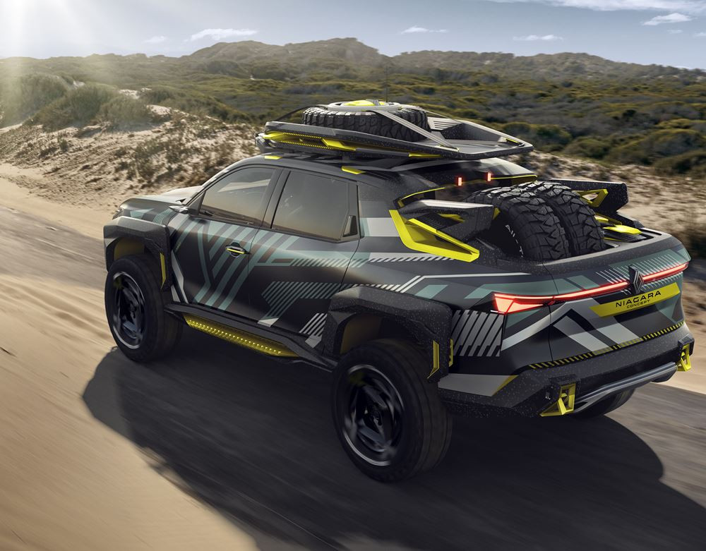 Le pick-up Renault Niagara Concept affiche des lignes exagérées et exubérantes