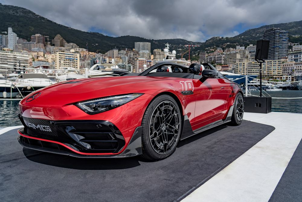 Le concept-car Mercedes-AMG PureSpeed donne un aperçu du premier modèle de la série Mythos