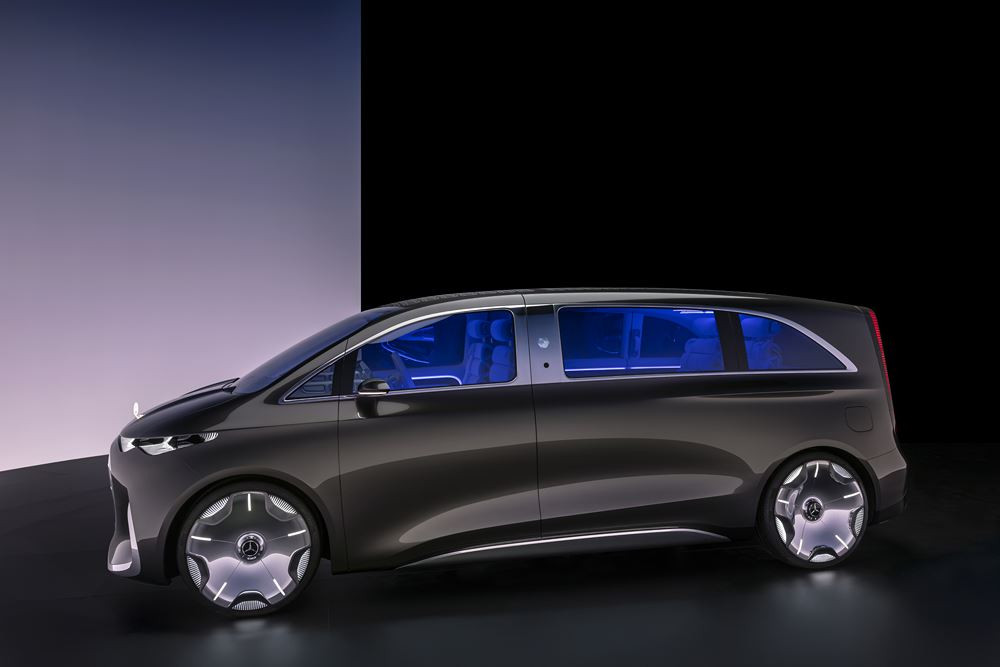 Le showcar Mercedes-Benz Vision V donne un aperçu d'un grand monospace ultra haut de gamme