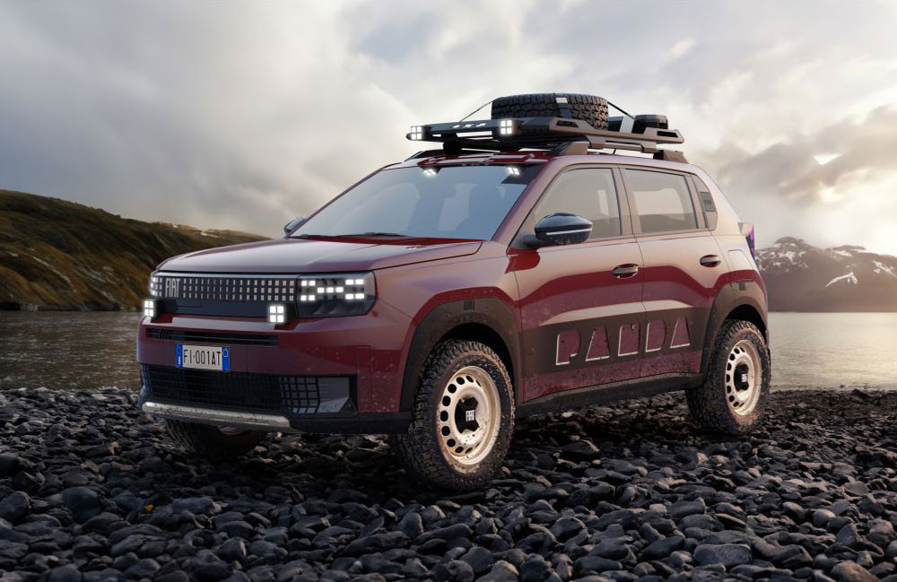 Le modèle concept Grande Panda 4x4 de Fiat est l'héritier direct de la Panda 4x4 des années 80