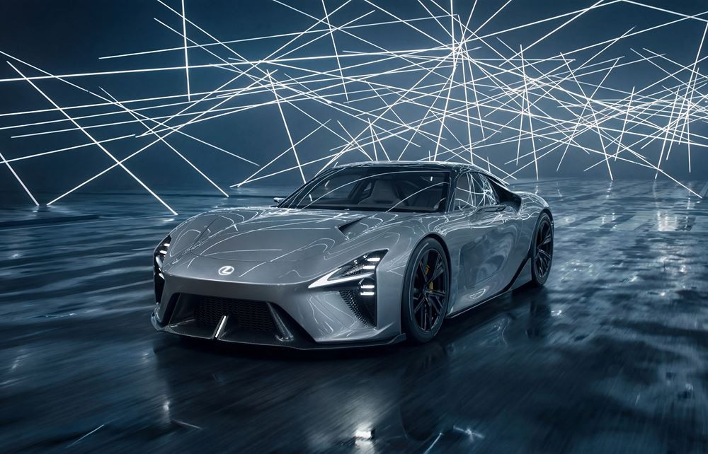 Le Lexus LFA Concept est un concept de voiture de sport électrique à batterie