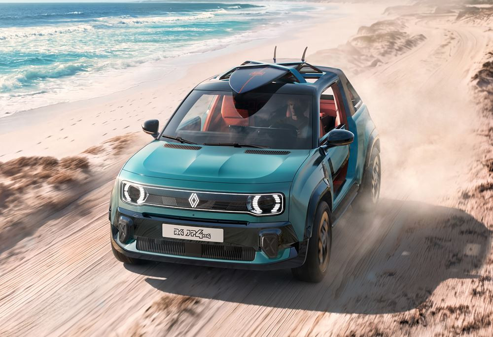 Le Renault 4 JP4x4 Concept revendique un esprit de baroudeur de loisir