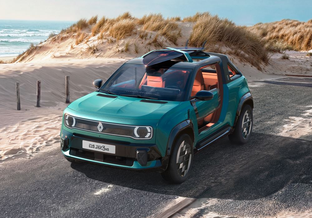 Le Renault 4 JP4x4 Concept revendique un esprit de baroudeur de loisir